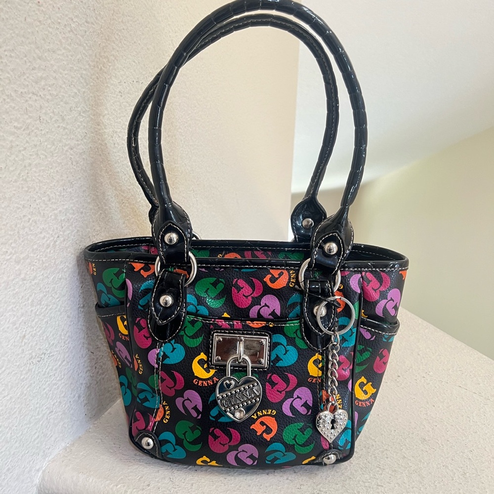 Genna by Anna De Rossi multicoloured handbag #y2k #festival tote bag - Picture 2 of 15